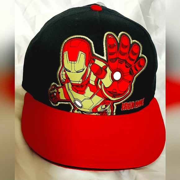 New IRONMAN 3 Baseball Cap! Marvel, Avengers. 2-Toned Rd/Blk. Snapback. Unisex - Picture 8 of 8